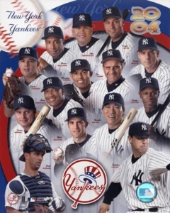 2004 New York Yankees Team Composite 8x10 Photo Derek Jeter Mariano Rivera HOF - Picture 1 of 1