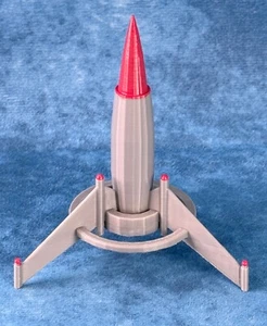 Lost In Space Jupiter 2 Hyper-Atomic Missile Ghost Planet Handbemalt Requisite - Bild 1 von 6