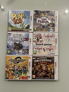 Lot 6 Jeux Nintendo 3DS Neufs Blister VF PAL Flap Flap Sushi Pêche Chasse Enfant - Picture 1 of 14