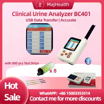 Analizador de orina profesional BC401 - Conectividad USB | 800 tiras reactivas Foto 1 de 4