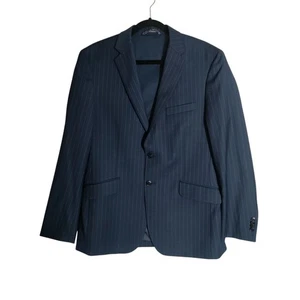 Joseph Abboud wool Blend Blue Pinstripe Blazer Jacket 40R NWOT - Picture 1 of 10