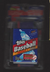 1993 TOPPS UNOPENED WAX PACKS(3) 2-Series 1, 1-Series 2 Jeter? - Picture 1 of 1