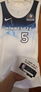 Maglia Anthony Edwards 2023-24 Minnesota Timberwolves City Ed Nike Autentica 52 - Foto 1 di 14