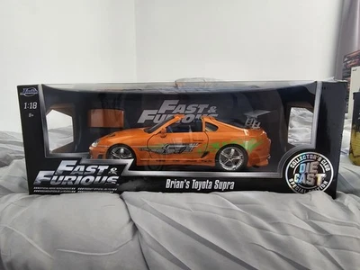 Jada Diecast Fast & Furious Toyota Supra Orange 1/18 - Image 1 of 3