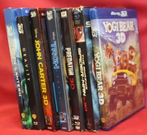 Blu-ray Lot 7 3D Movies - Yogi, Gravity, Amazing Spider-Man, Tron Legacy, Predat - Picture 1 of 19