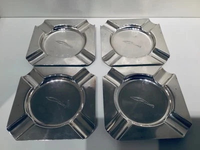 Raro Juego 4 Bandejas de Ceniza Gurkha Kukri Plata Maciza, Chester 1935, 250g Foto 1 de 4