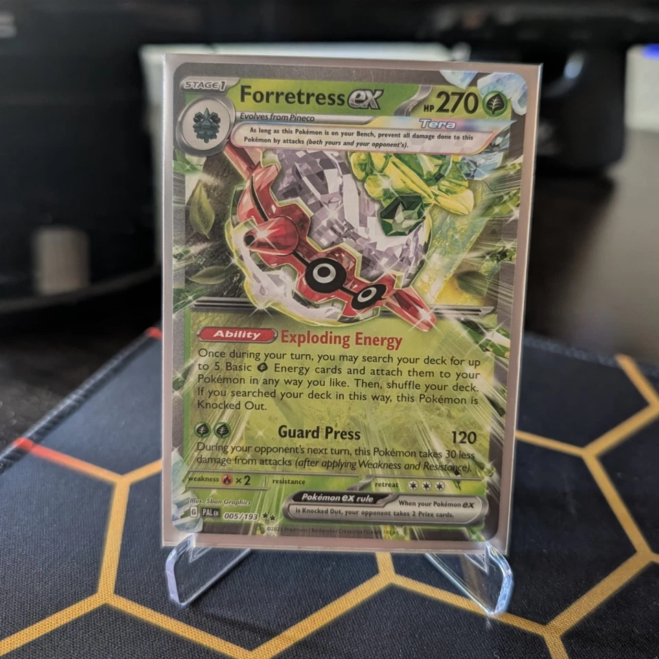 Pokemon TCG Forretress ex 005/193 Double Rare Card PAL NM - Image 1 of 1