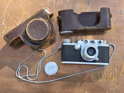 Cámara Leica IIIF 1950 D.R.P telémetro lente F=5 cm 100 % original ¡Sin precio base! Foto 1 de 4