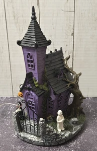13. & Ulme Halloween LED beleuchtet Spuk Kirche Friedhof Sensenmann Mumie Grabstein RIP - Bild 1 von 21