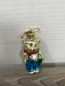 Oso de peluche Thomas PACCONI Classics 2002 vidrio soplado adorno de Navidad 3 1/2" - Imagen 1 de 9