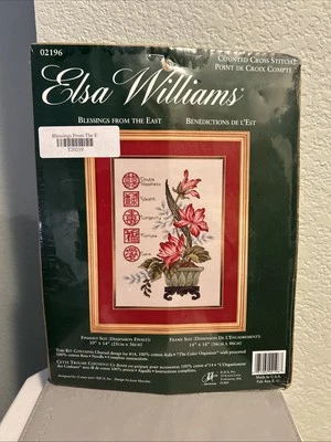 Elsa Williams Blessings from the East Counted Cross Stitch Kit Asian - Image 1 of 3