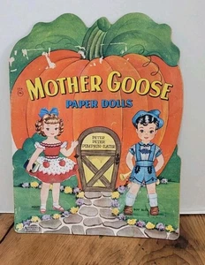Vintage Mutter Gans Papier Puppenbuch 13 5/8" x 10 3/4" MÄNGEL - Bild 1 von 10