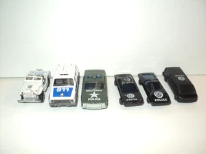 Lote de 6 Coches de Policía y Policía Militar (2 Diecast Majorette), 3 Soma Int'l. - Imagen 1 de 7
