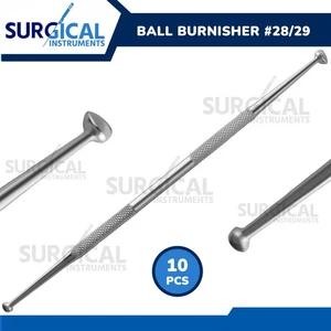 10 Pcs Dental Ball Burnisher # 28/29 Composite Amalgam Plastic Filling German Gr - Picture 1 of 8