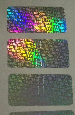 SDM SECURITY 100 SS5-1 SECURITY SEAL 1/2" x 1" Product Protection Hologram Stickers