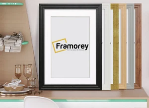 Modern Picture Frame Step Range With or Without White Mount - Picture 1 of 82