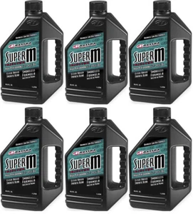 Maxima Super M Injector Semi-Synthetic Ester 2-Stroke Oil Motorcycle 6Bottles 1L - Picture 1 of 1