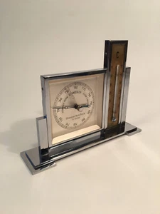 Art Deco Barometer Thermometer / Wetterstation / Ottenser Modellfabrik / 30er - Bild 1 von 15