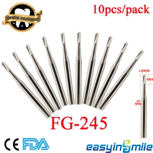 Dental FG 245 Friction Grip Burs Pear Shaped High Speed Tungsten Steel Bur Drill - Picture 1 of 3
