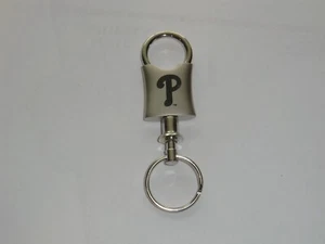 Philadelphia Phillies Valet Key Chain with Etched Team Logo MLB Baseball - Picture 1 of 5