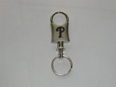 Philadelphia Phillies Valet Key Chain with Etched Team Logo MLB Baseball - Image 1 of 4