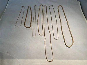 Vintage Unbranded Set of Gold Necklaces - Different Sizes - Picture 1 of 11