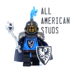 LEGO Castillo Caballero Halcón Negro Minifigura Medieval 21325 Armadura 10305 Escudo - Imagen 1 de 6