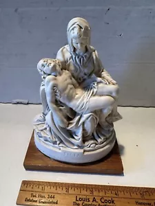 Vtg Parian Statue Christ The Pieta New York World's Fair 1964 Vatican Pavilion - Picture 1 of 9