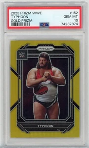 #/10 PSA 10 2023 Prizm WWE Typhoon Gold Prizm SSP #152 - Picture 1 of 2
