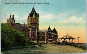 Chateau Frontenac from Dufferin Terrace Quebec, Canada Postcard c1934 - Picture 1 of 2