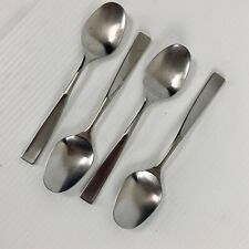 Vintage Stanley Roberts Allison 4 Soup Spoons Tablespoons Stainless Steel Japan