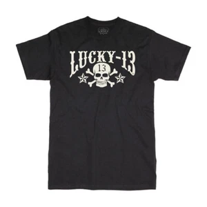 Camiseta Lucky 13 Cráneo Stars Negra TALLA S - Imagen 1 de 1