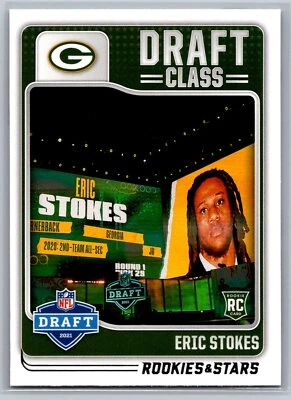 2021 Rookies & Stars Draft Class #DC-18 Eric Stokes RC Green Bay Packers - Image 1 of 2