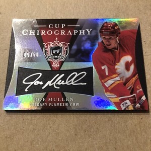 Joe Mullen Calgary Flames 2007-08 Upper Deck The Cup Chirography 05/50 Auto
