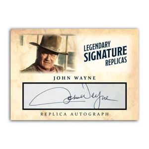 John Wayne ACEO Replica Autograph Classic Western Novelty Collectible Card - Picture 1 of 4