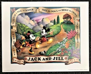 JACK AND JILL • Póster de producción limitada de Minnie & Mickey • Difícil de encontrar - Imagen 1 de 1