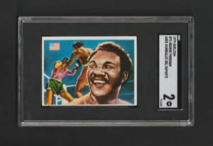 Rare 1979 Quelcom Ases Mundiales Big GEORGE FOREMAN! ~~ Nice SGC graded card! - Picture 1 of 3