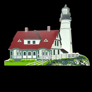 Portland Head Light Cape Elizabeth, Maine 1997 Shelia's Collectibles SIGNED - Picture 1 of 20