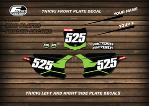 KAWASAKI KX KXF MODELS Printed Race Number Backgrounds MOTOCROSS MX GRAPHICS - Foto 1 di 1