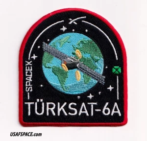Authentischer TURKSAT-6A SPACEX FALCON 9 Start SATELLIT Mission Mitarbeiter PATCH - Bild 1 von 3