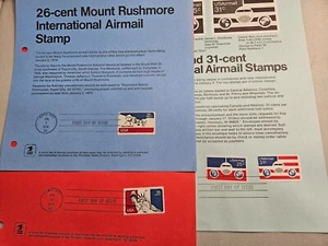 US USPS Souvenir Page, SP342-3 & 403, ScC87-90 Air Mail , CV$11.50 (504SP45) - Picture 1 of 7