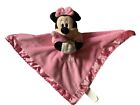 MINNIE MOUSE PINK MINKY SATIN RATTLE CRINKLY EARS SECURITY BLANKET LOVEY