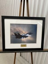 Vintage U.S. Navy F- 14 Tomcat Print Framed 