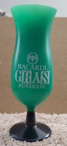Vintage Bacardi Gras Hurricane Plastic Glass - Mardi Gras - Picture 1 of 5