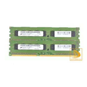 8GB Micron 2x 4GB 2RX8 PC3-12800E DDR3 1600MHz ECC Reg-DIMM Server Memory RAM #F - Picture 1 of 8