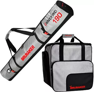 Bolsa de esquí BRUBAKER Combo Tec Pro - bolsa de botas y bolsa de esquí - plateada/roja - Imagen 1 de 9