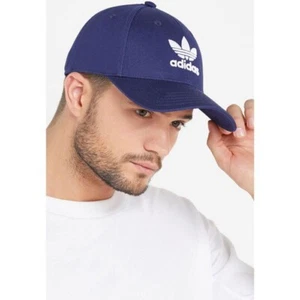 NUEVA GORRA DE BÉISBOL RETRO ADIDAS ORIGINAL SUPERSTAR GORRA AZUL PLANA TALLA 1 PARA TODOS - Imagen 1 de 12