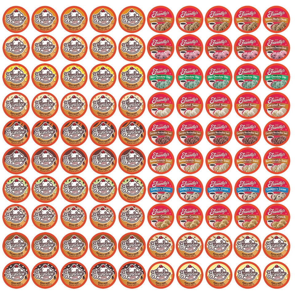 Two Rivers Coffee Ice Cream Flavored Coffee for Keurig K-Cup Brewers, 100 Count