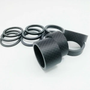 12 PIEZAS Auriculares de vástago de bicicleta de carbono 1-1/8" para lavadora de bicicletas Espaciador 2/3/5/10/15/20 mm - Imagen 1 de 3