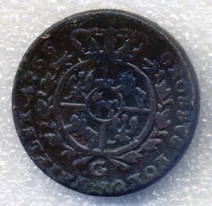 Poland 3 grosze 1766 G  Small bust Groschen Trojak Rare - Picture 1 of 3